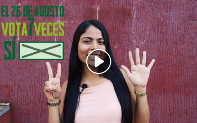 Vota el 26 de Agosto 7 veces sí por la consulta anticorrupción