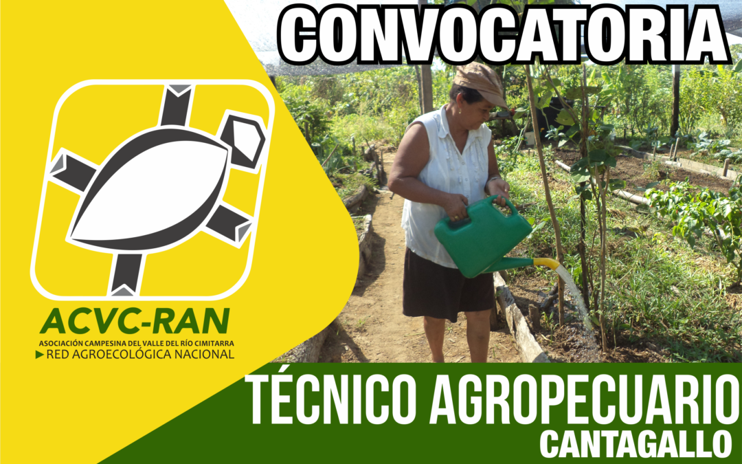 CONVOCATORIA: TECNICO AGROPECUARIO EN EL MUNICIPIO DE CANTAGALLO